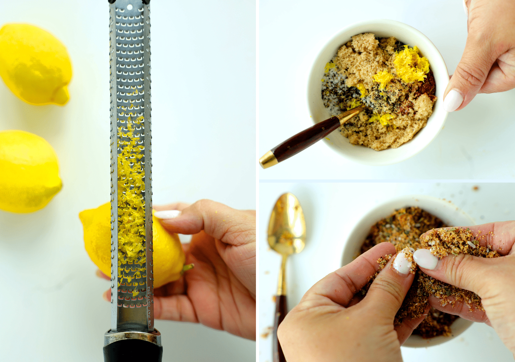 Steps to mix salmon seasoning