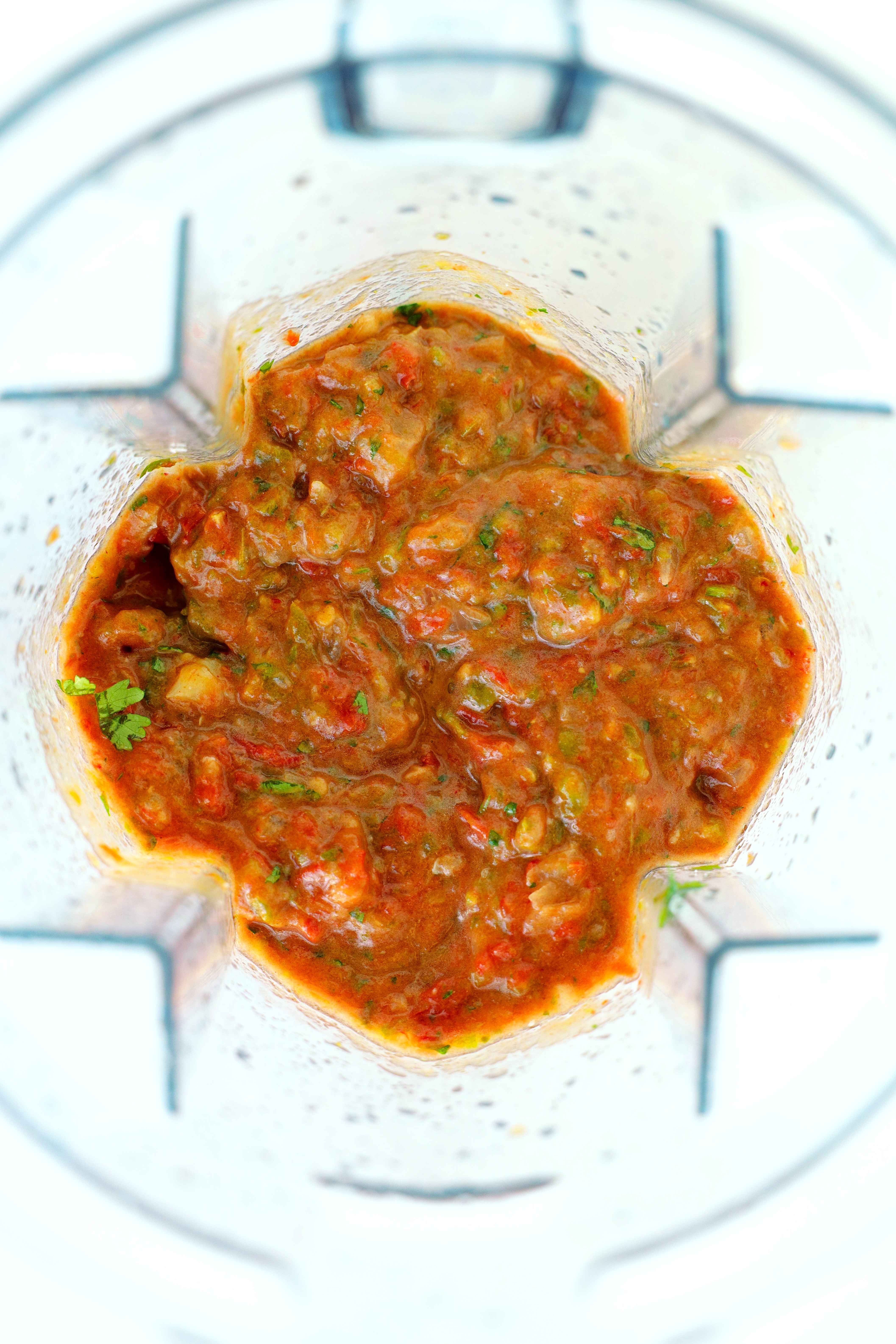 Blended ingredients for Salsa Ranchera