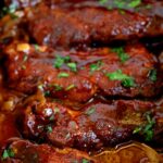 Closeup of Country-Style Pork Ribs