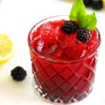 Close up of Blackberry Bourbon Smash